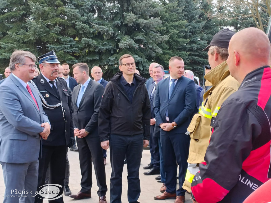 Premier Morawiecki u druhów z Kroczewa