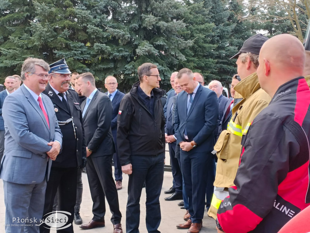 Premier Morawiecki u druhów z Kroczewa