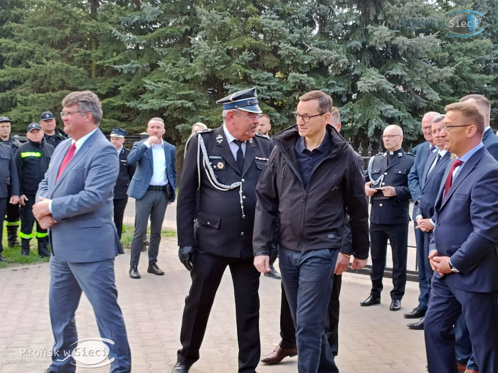 Premier Morawiecki u druhów z Kroczewa