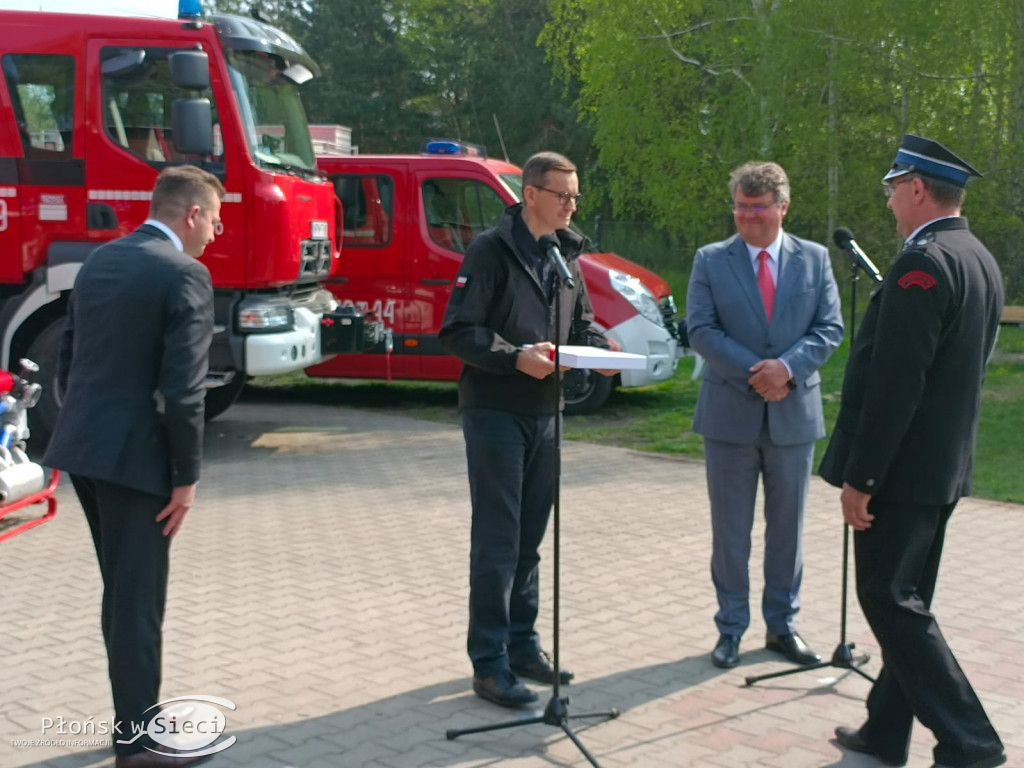 Premier Morawiecki u druhów z Kroczewa
