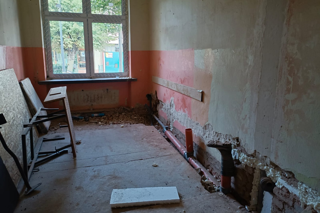 Trwa duży remont w płońskiej 'jedynce'