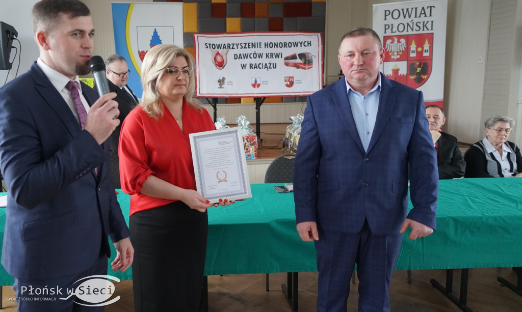 Piękny jubileusz krwiodawców w Raciążu
