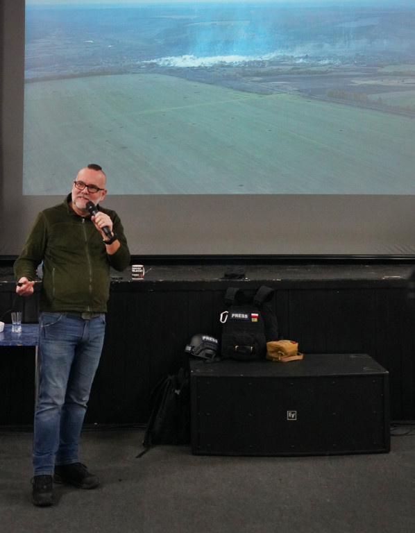 O wojnie w Ukrainie. Marcin Wyrwał w Raciążu