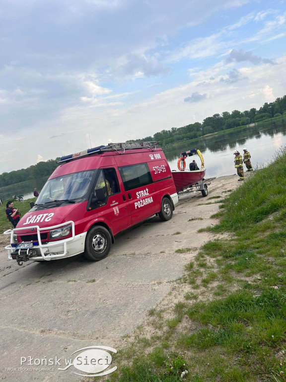 Akcja strażaków na Wiśle