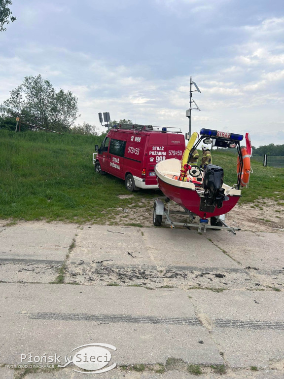 Akcja strażaków na Wiśle