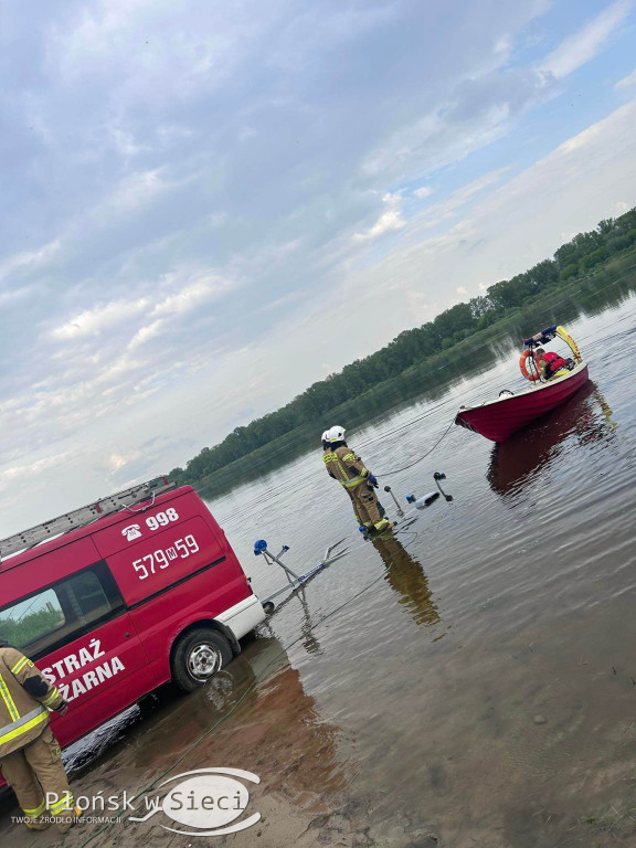 Akcja strażaków na Wiśle