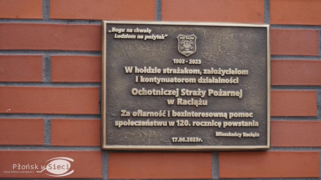 Piękny jubileusz istnienia OSP w Raciążu
