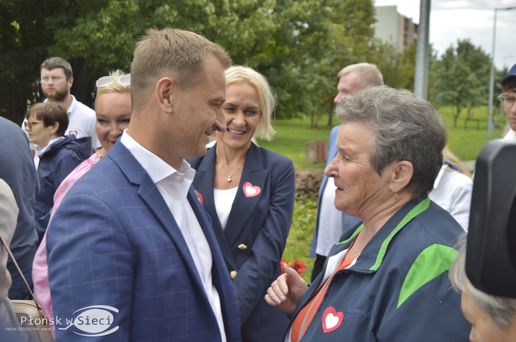 Posłowie Nitras i Kierwiński w Płońsku