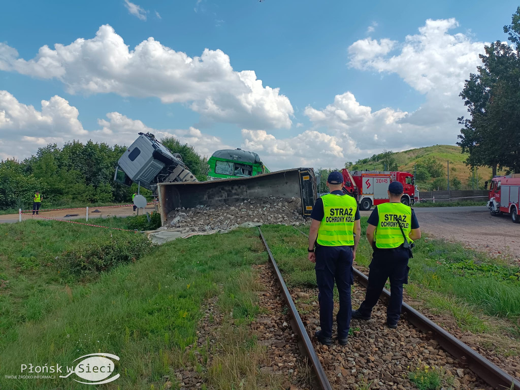 Zderzenie szynobusa z ciężarówką