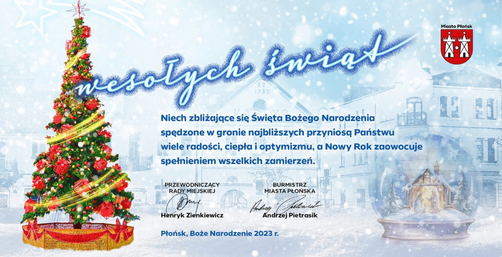 Pięknych świąt, szczęśliwego Nowego Roku!