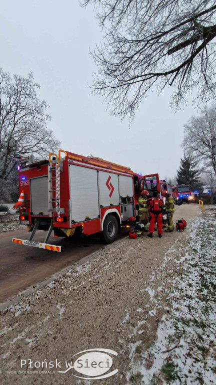 11 stycznia. Służby ratunkowe w Kroczewie