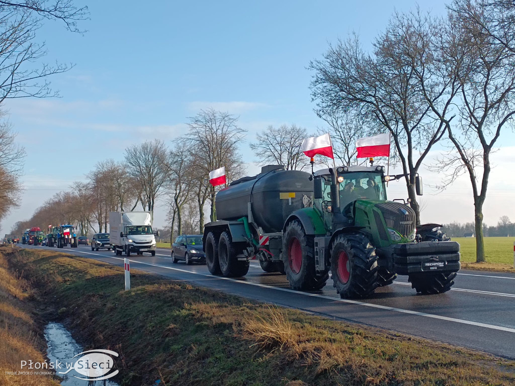 Strajk rolników na naszym terenie