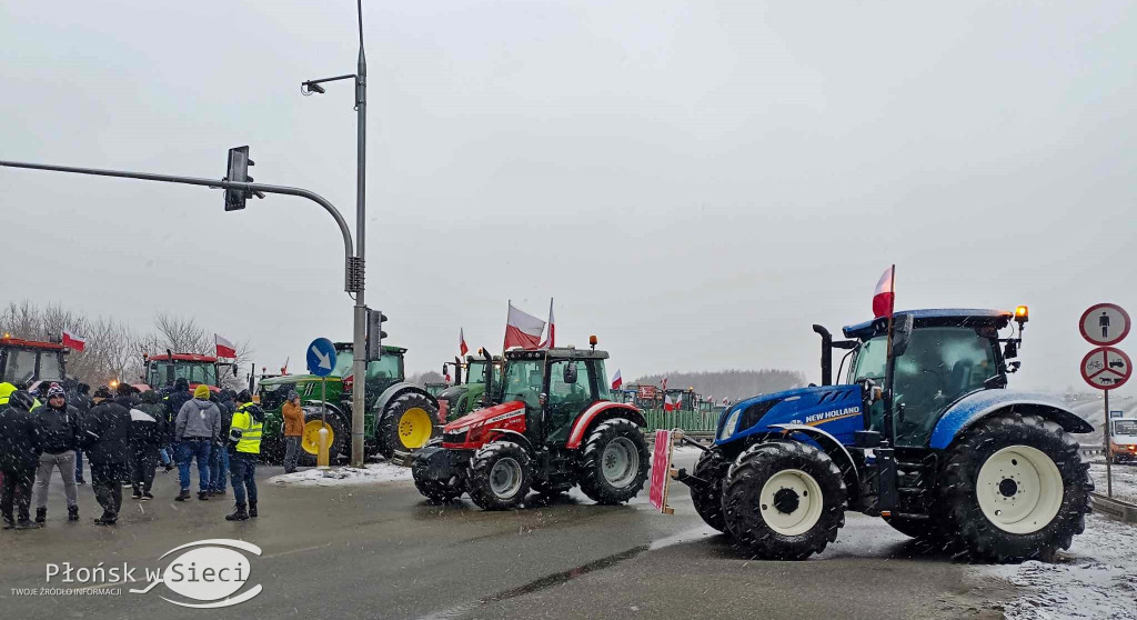 9 luty - protest rolników na naszych drogach