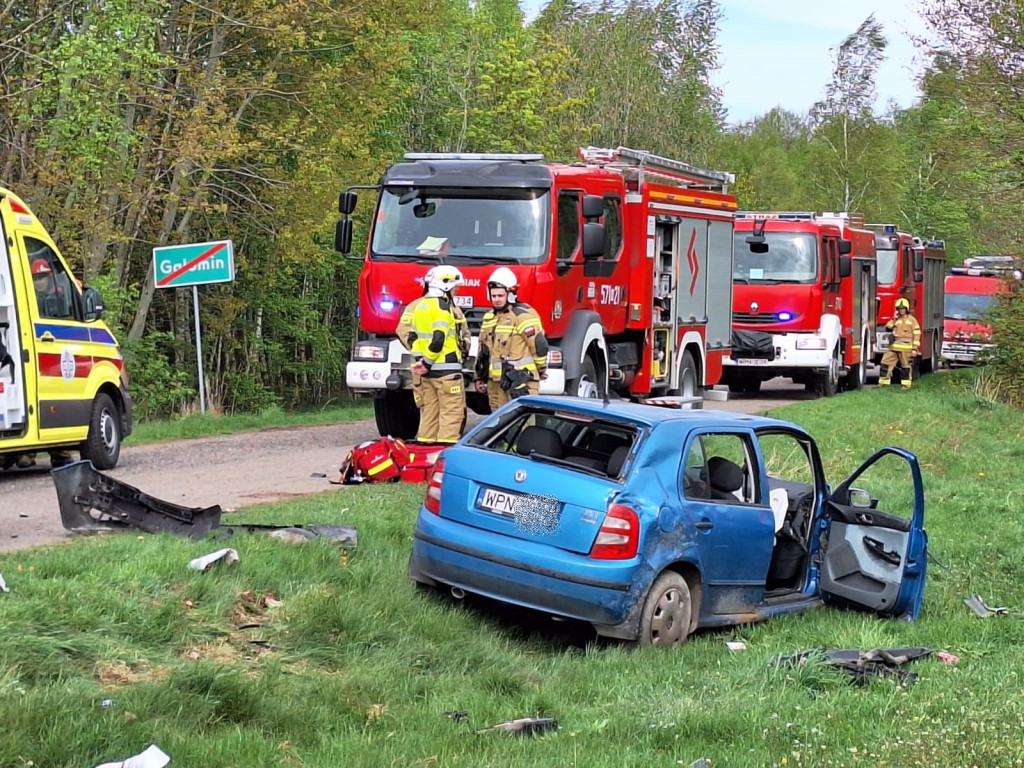 Jedna osoba nie żyje - wypadek w Galominie