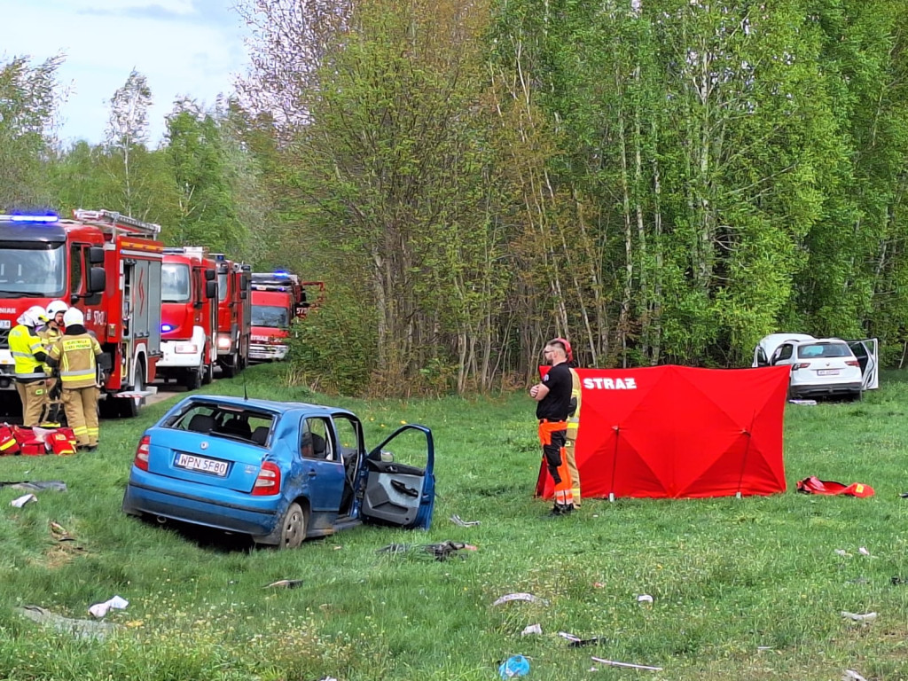 Jedna osoba nie żyje - wypadek w Galominie