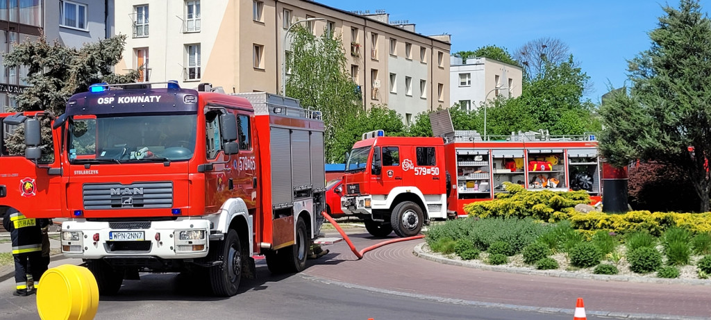 Pożar w płońskim hotelu