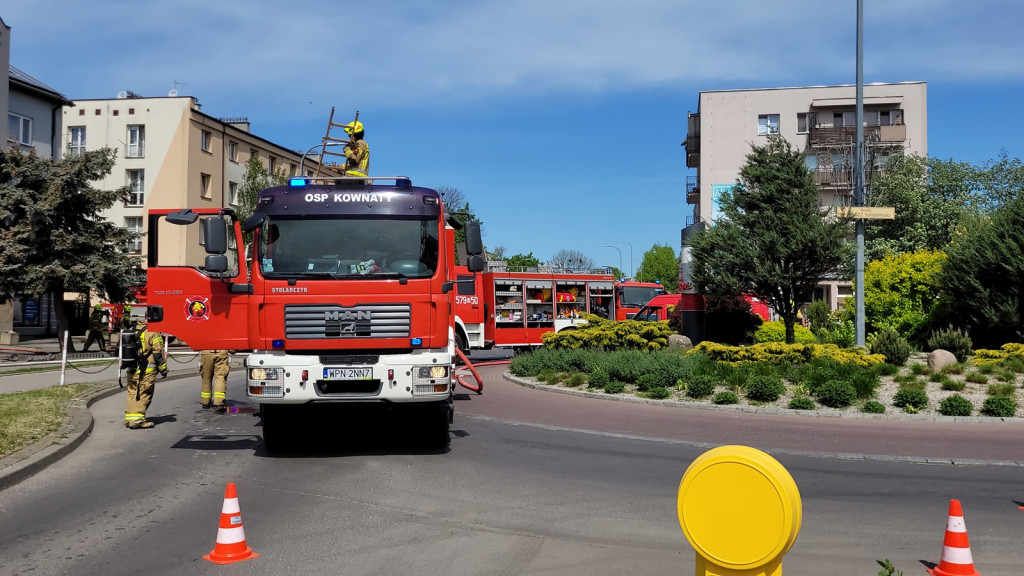 Pożar w płońskim hotelu