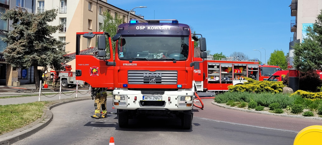 Pożar w płońskim hotelu