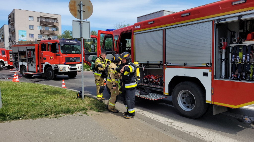 Pożar w płońskim hotelu