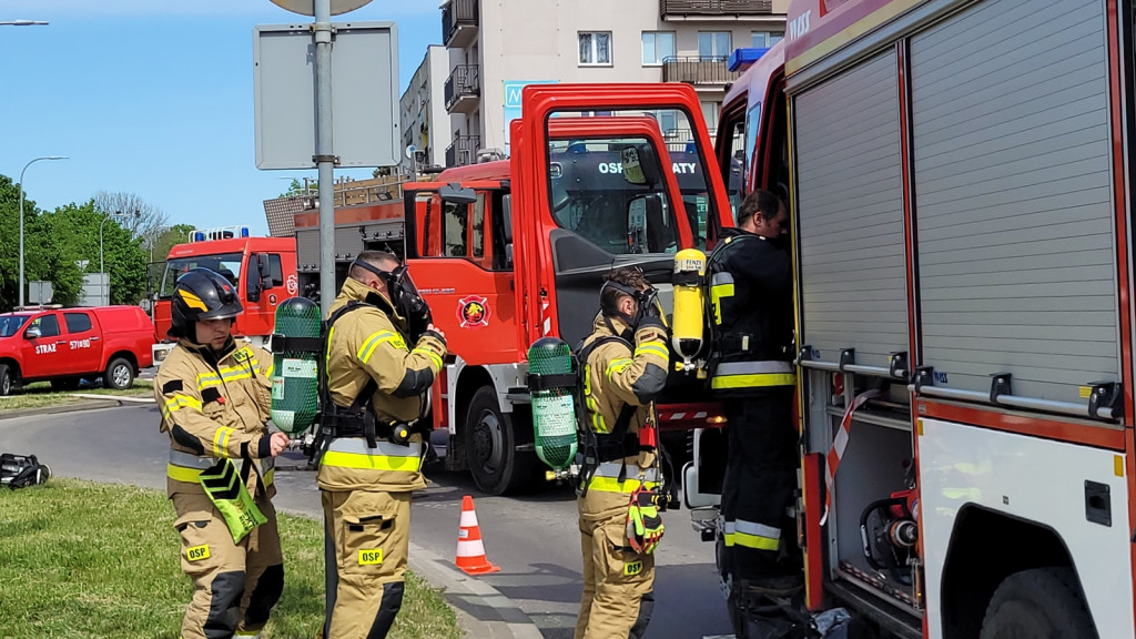 Pożar w płońskim hotelu