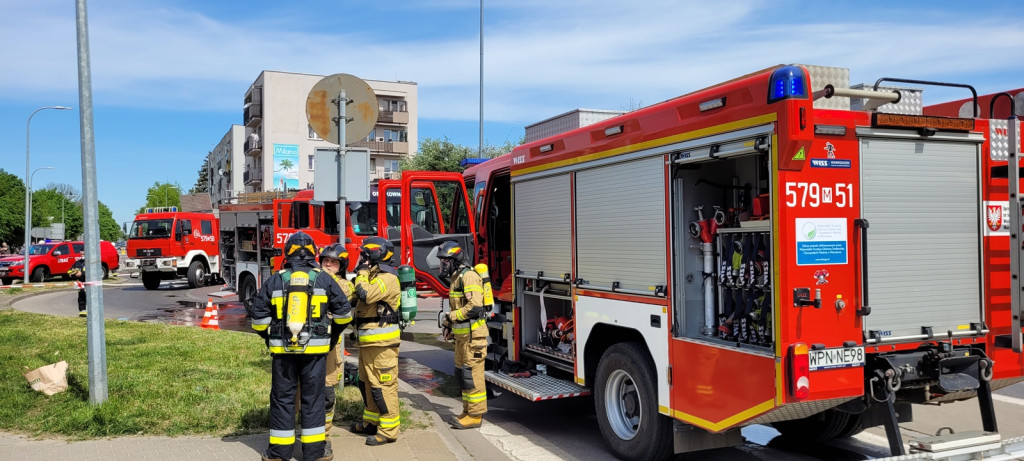 Pożar w płońskim hotelu