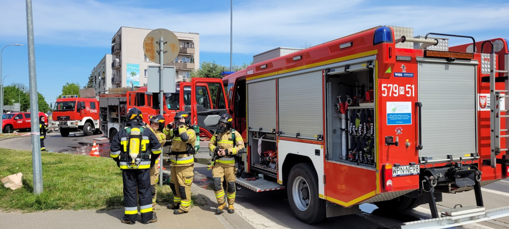 Pożar w płońskim hotelu