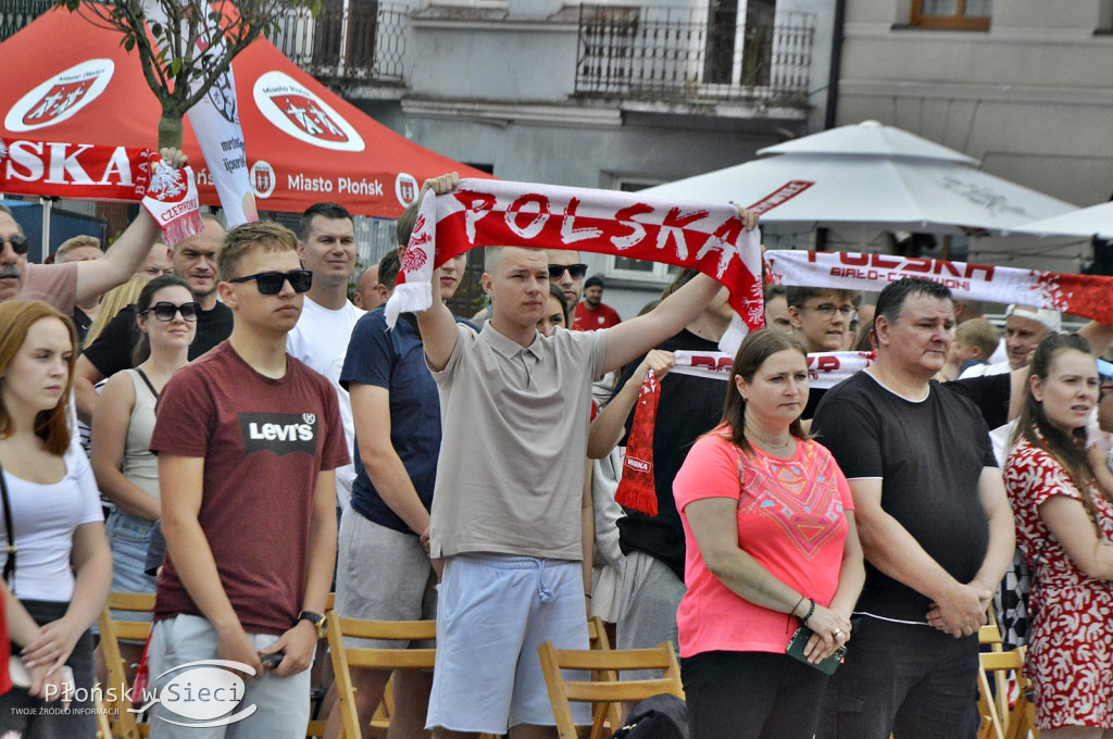 Obejrzeli mecz Polaków w płońskiej strefie kibica