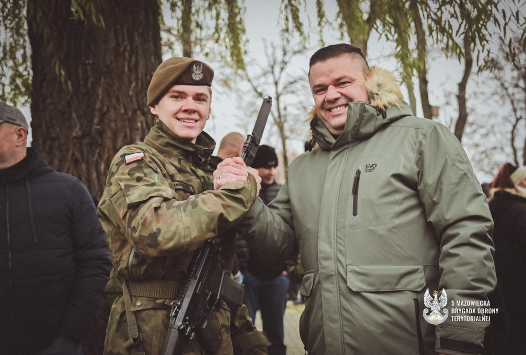 Przysięga wojskowa w Raciążu