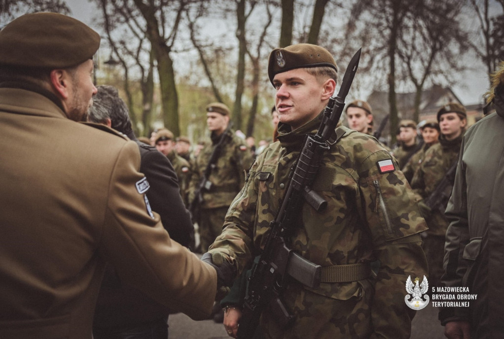 Przysięga wojskowa w Raciążu