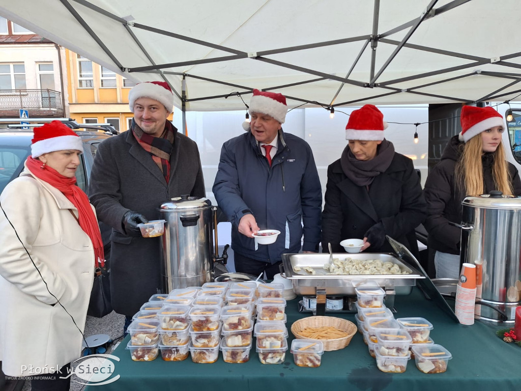 Wigilia miejska w płońskim rynku