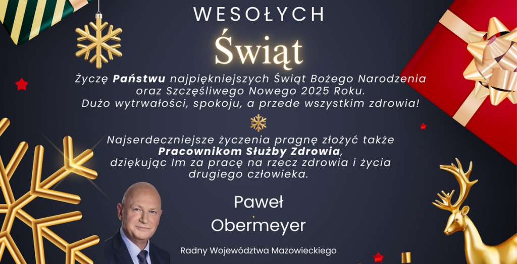 Wspaniałych świąt i szczęśliwego Nowego Roku!