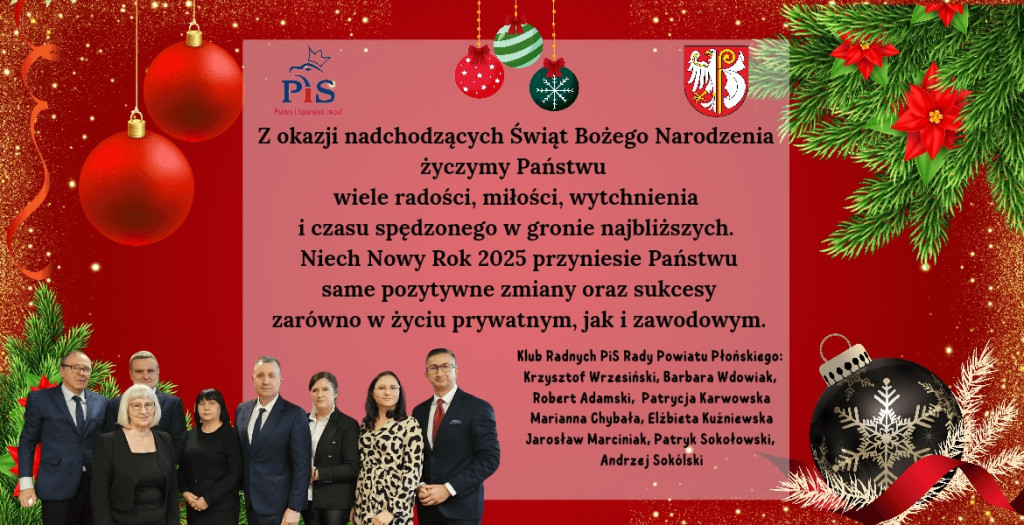 Wspaniałych świąt i szczęśliwego Nowego Roku!