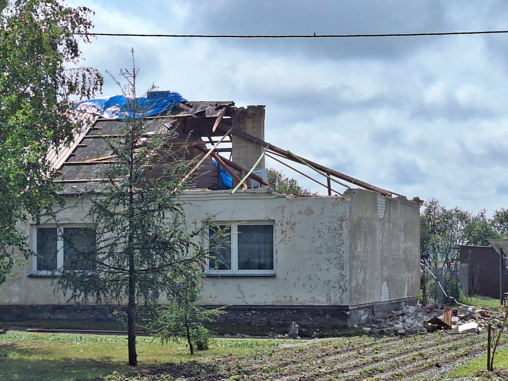 Czwartkowa nawałnica w gminie Raciąż