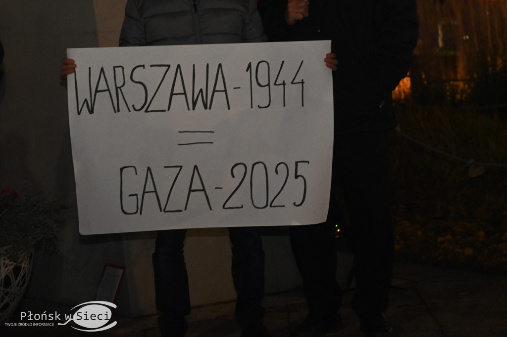 Płońszczanie solidarni z Palestyńczykami