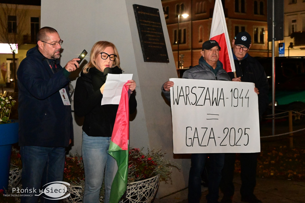 Płońszczanie solidarni z Palestyńczykami