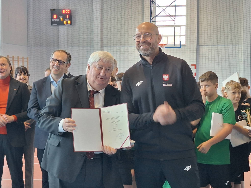 Minister sportu gościł w Stróżewie