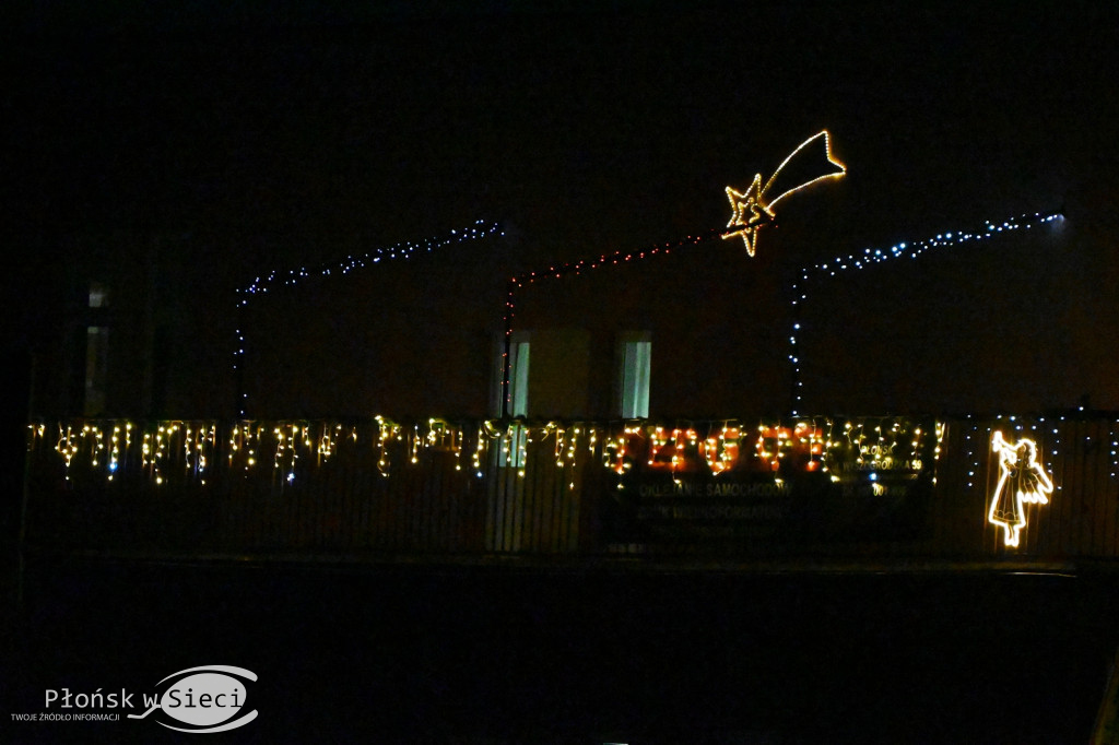 Udekorowany na święta Płońsk