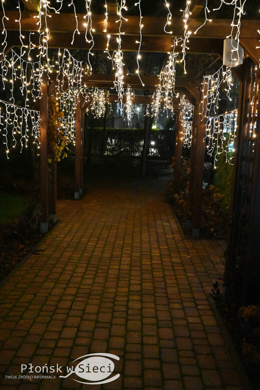 Udekorowany na święta Płońsk