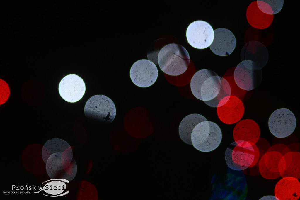 Udekorowany na święta Płońsk