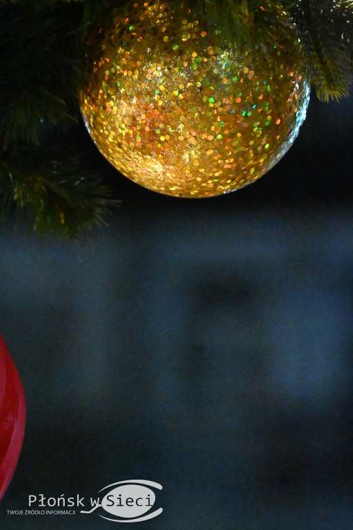 Udekorowany na święta Płońsk