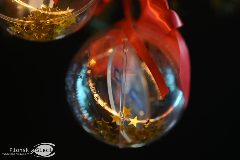 Udekorowany na święta Płońsk