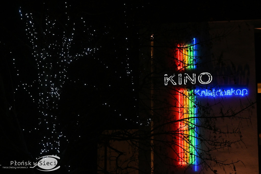 Udekorowany na święta Płońsk