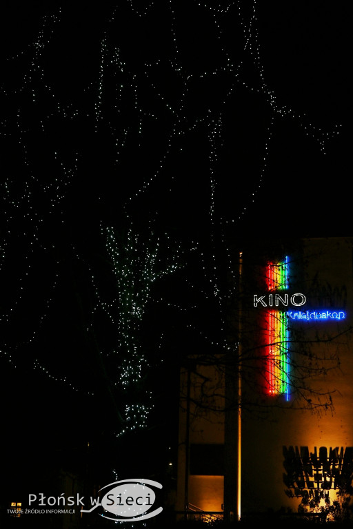 Udekorowany na święta Płońsk