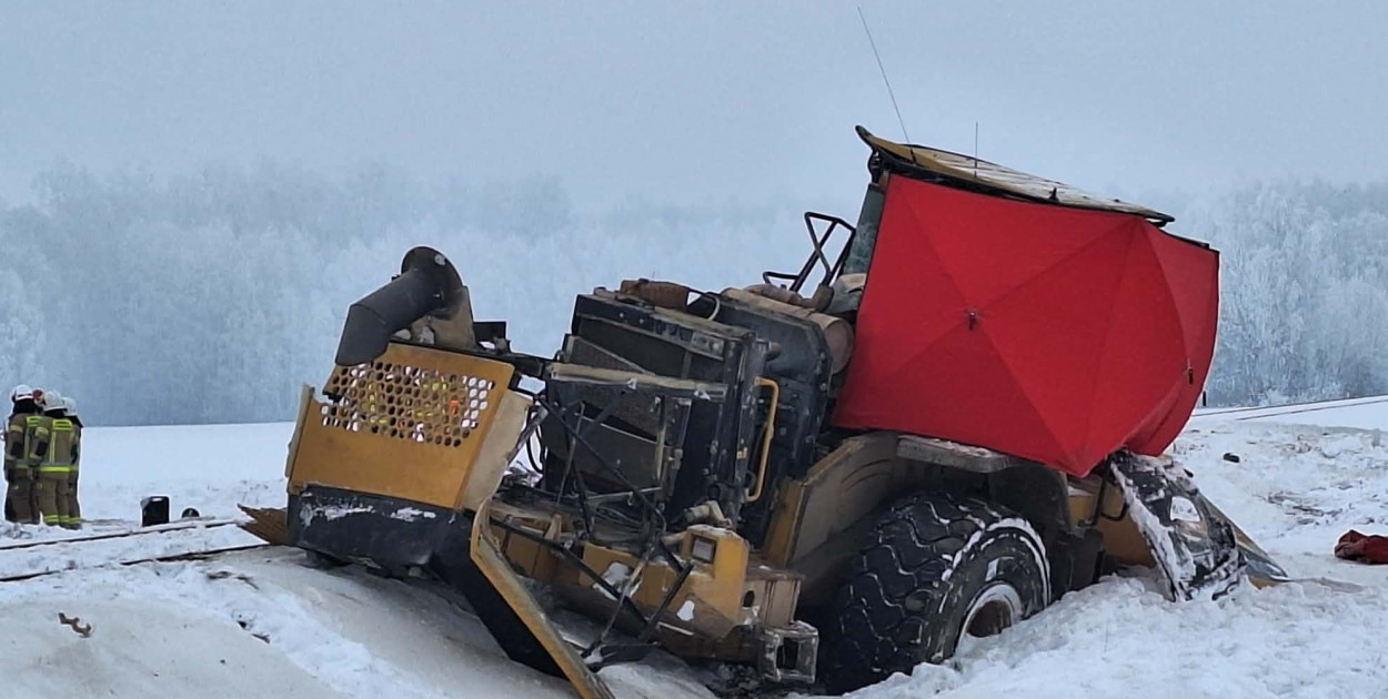 Nie żyje kierowca koparki