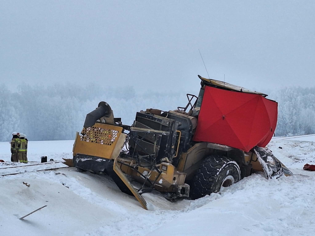Nie żyje kierowca koparki