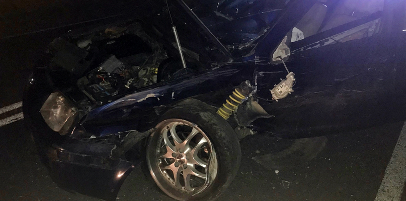 Zderzenie czterech aut - wypadek na 50-tce za Płońskiem