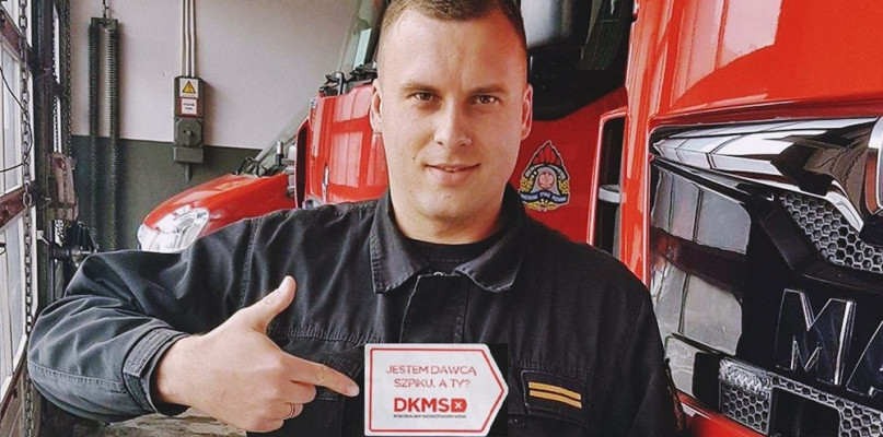 Damian Makowski na co dzień pracuje w Komendzie Powiatowej Państwowej Straży Pożarnej w Płońsku [Foto: zbiory prywatne]