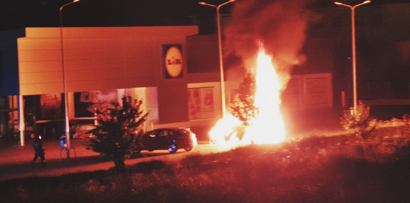 Z miejsca nocnego pożaru przy ul. Żołnierzy Wyklętych [Foto: Izabela Zabłocka]