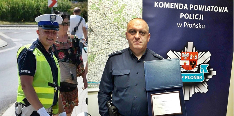 Od lewej: st. sierż. Michał Żochowski (na zdjęciu jeszcze w stopniu sierżanta) oraz asp. sztab. Mariusz Pajewski [Foto: zbiory KPP w Płońsku]