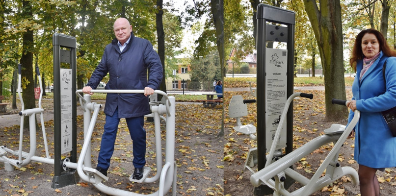Na spotkaniu komisji obecny był również dyrektor szpitala Paweł Obermeyer, który osobiście sprawdzał dostępne sprzęty. Z prawej Izabela Koper, przewodnicząca komisji odbiorowej z ramienia Powiatu Płońskiego [Foto: Katarzyna Ornarowicz]